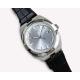 classic Black Leather Strap Wrist Watch 40mm Case Diameter With White Dial Color
