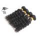 Non Remy Human Hair Weft Hair Extensions Deep Wave 4 Bundles No Tangle