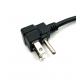 Nema 5-15P 18/16AWG Wire Gauge Angle Plug American Power Cord Stripped End Jacket Color Black/Customized