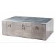 Industrial H46cm Aluminum Trunk Coffee Table Hardwood Frame Cabinet
