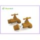 Brown Mini 1GB Cartoon USB Flash Drive Water Faucet Shape With Plastic