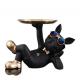 Factory custom pvc Decor Dog Statue Butler with Tray for Storage Table Live Room French Bulldog Ornaments Decorative