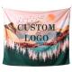Polyester Fabric Printed Backdrop Wall Banner For Decoration