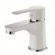 Single Lever Wash Basin Faucet ceramic cartridge chrome/White Bathroom tap