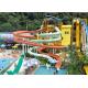 Famlily Swimming Pool Water Slides FRP 2-14 Visitors For Holiday Resort