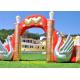 420D Nylon Fabric Swan Inflatable Arches With Air Blower