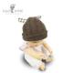 Customized Cotton Soft Brown Baby And Infant Hat  EN71 ODM OEM