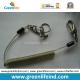 Plastic PU Coated Stainless Steel Wire Inside Spring Coiled Leash w/Snap Hook Ends