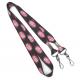 Colored Dye Sublimation Neck Lanyard For ID Badges With Metal String