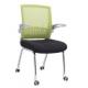 4 casters movable mesh fabric visitor arm chair furniture