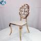 Round chair delicate design gold dining chairs