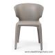 ISO9001 1.5MM 6KG Metal Dining Chairs With Upholstered Seats