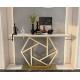 1500*400*800mm White Sintered Stone TV Console Table Modern Luxury