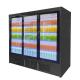 Commercial Multi Deck Oprn Chiller Display Fridge With Sliding Glass Doors