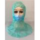 Dust Proof Disposable Non Woven Cap Green Color For Surgeon