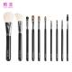 Black Soft Goat And Sable Hair Makeup Brush Set Cosmetic Brush Set Customized
