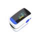 Blue And White Finger Clip Pulse Oximeter Fast Measurement Four Color OLED Screen