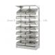 H198cm Stainless Steel Medical Cabinet Adjustable Rack