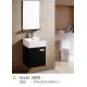 Customized Handle / feet narrow bathroom sink vanity 15mm door thickness PVC board