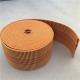 60mm Orange Color Outdoor Furniture Webbing 20%-30% Elongation With 3 Red Lines