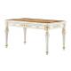 European Elegant Veneer High Gloss Solid Wood Dining Table Set
