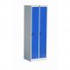 Two Line 2 Doors Gym Locker Wardrobe School Hospital Steel Powder Coating