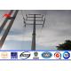 10kv-220kv tapered Steel Utility Pole electric power pole for transmission