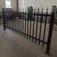 Wholesale 6ftx8ft garden black metal fences anti rust galvanized steel fence