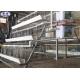 Galvanized 3 Tiers Poultry Laying Cages 96 Birds Capacity Steel Wire Material
