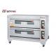 Stainless Steel Deck Oven 220v Two Deck Two Tray for Restaurant