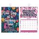 Paper Custom Wall Calendar Monthly View and Personalization for Customized Dates
