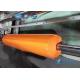 Fireproof 0.8mm Orange Silicone Coated Fiberglass Aging Resistance For Subway