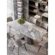 Luxurious And Practical Ceramic Marble Top Dining Table For Dining Room