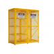 6 Feet Two Door Outdoor Propane Storage Cage , Gas Cylinder Storage Box Anticorrosive