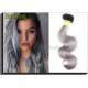 Unprocessed Brazilian Virgin Hair Body Wave Grey Remy Human Hair Weave Full Ends