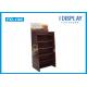 Trapezoidal Cardboard Corrugated Pop Floor Displays Six Tiers For Chocolate