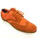 Brown Suede Leather Mens Casual Flat Shoes , Lace Up Casual Sport Shoes