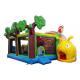 Cute Snail Style Inflatable Jump House , Waterproof Blow Up Bounce House