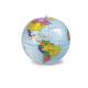 Topographical World Globe Inflatable Beach Ball , Vividly Printed Beach Balls