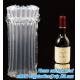 Inflated Wine Bottle Protector Bags, Sleeves Glass Travel Transport, Air Filled Column, Leakproof Cushioning