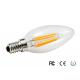 Edison 4500K E12S 4W LED Filament Candle Bulb Natural White For Hotels
