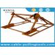 Integratd Cable Reel Stand With Disc Tension Brake