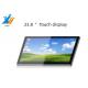 Black Multi Touch Screen Monitor with IC EETI Technology and GG Structure