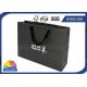 Durable Black Matte Cotton Handle Custom Paper Shopping Bags for Clothing Apparel