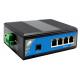 Unmanaged Industrial Gigabit Fiber POE Switch With 1 SFP Slot And 4 Ethernet Ports
