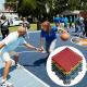 Non Slip Outdoor Basketball Court Mat 1.81cm polypropylene interlocking tiles
