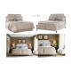 unique America style fabric soft king bed furniture China supplier