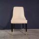 White Luxury Velvet Chair With Thick Backrest OEM Wood Frame Home Hotel