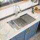 30'' Undermount Ledge Workstation Kitchen Sink 1 Bowl 18 Gauge