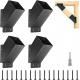 Pergola Angle Support Bracket Reinforced 45° Angle Bracket for 4''x4'' Lumber with Drainage Holes for Pergolas Gazebos